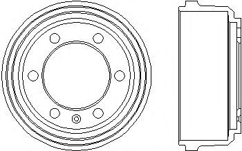 HELLA PAGID 8dt355300091 -  Тормозной барабан